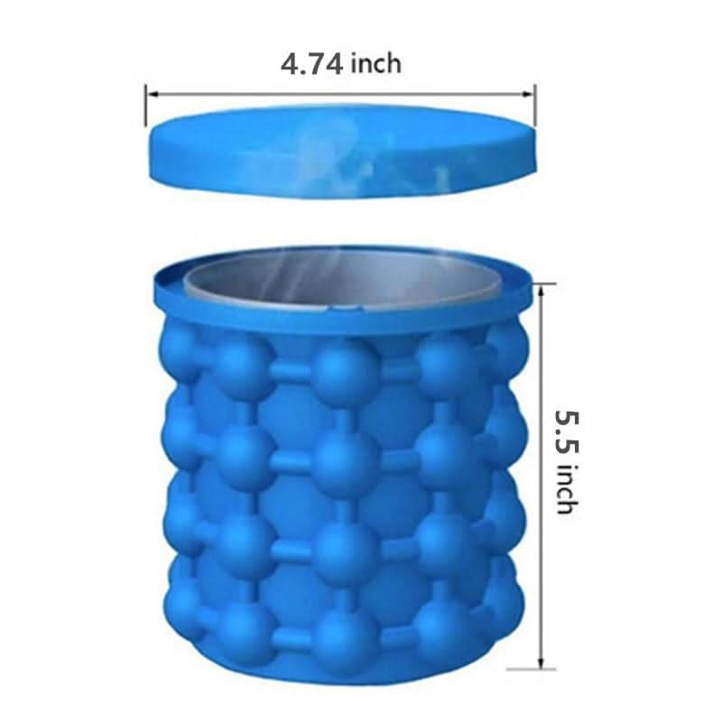 ChillCube 2-In-1 Compact Silicone Ice Tray and Cooler for Small Freezers