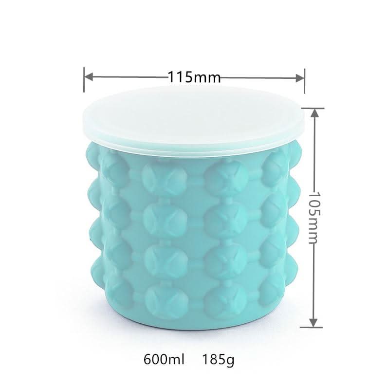 ChillCube 2-In-1 Compact Silicone Ice Tray and Cooler for Small Freezers