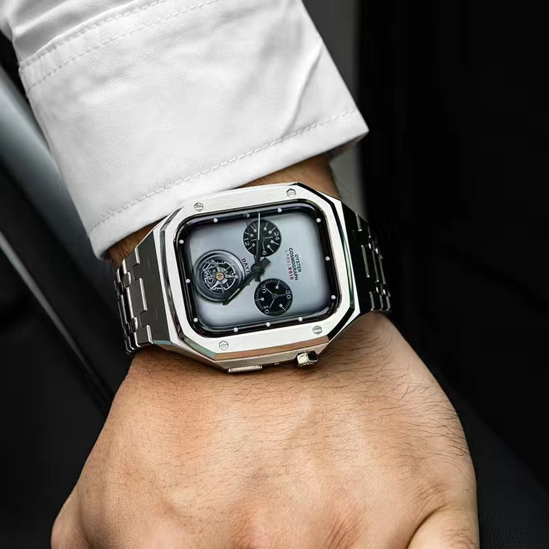 Apple Watch flettet magnetisk rem i rustfrit stål med sikker pasform