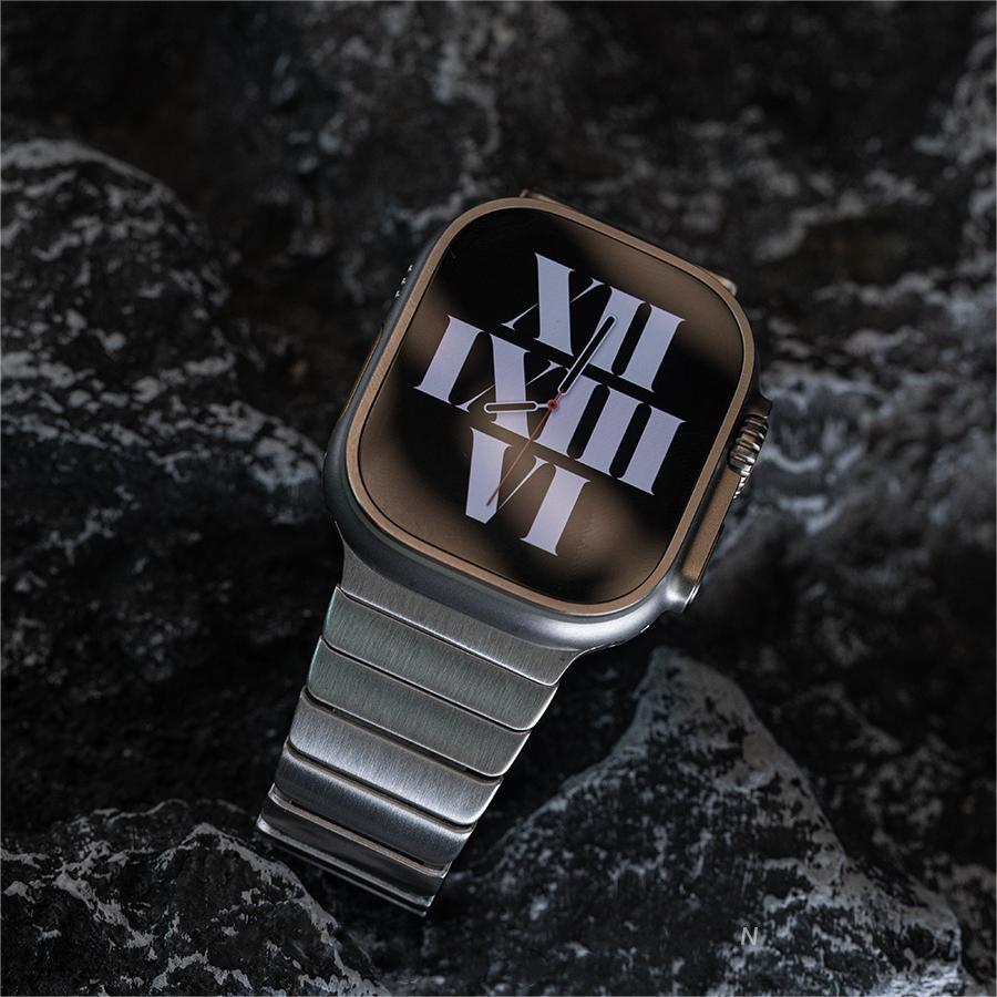 Men's Apple Watch Stainless Steel Band With Butterfly Clasp