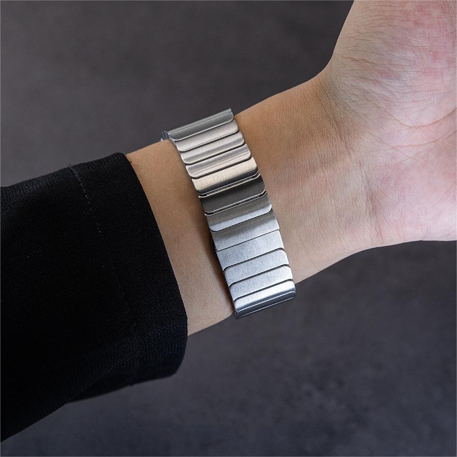 Men's Apple Watch Stainless Steel Band With Butterfly Clasp
