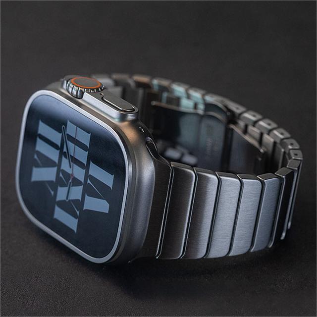 Men's Apple Watch Stainless Steel Band With Butterfly Clasp