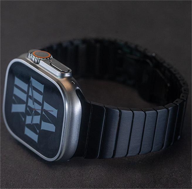 Men's Apple Watch Stainless Steel Band With Butterfly Clasp