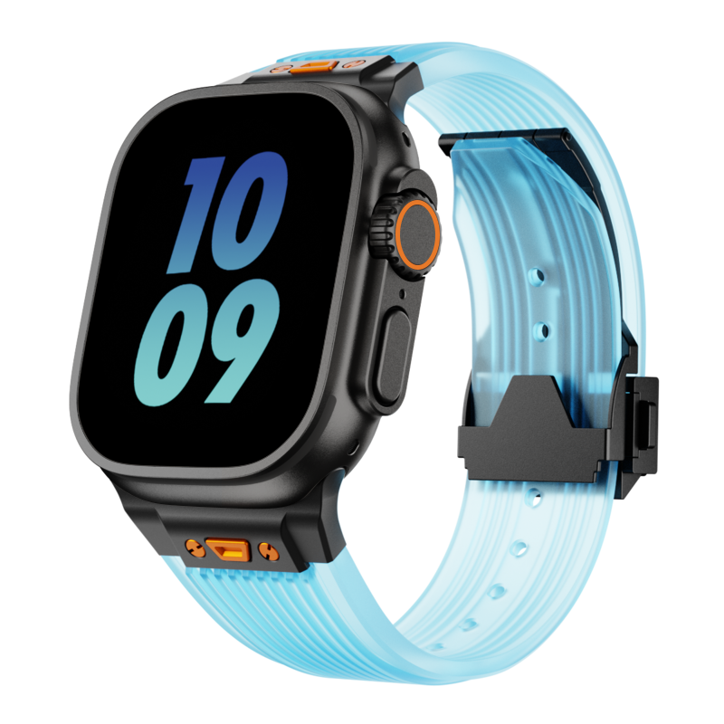 Apple Watch için RM Şeffaf Silikon Kordon