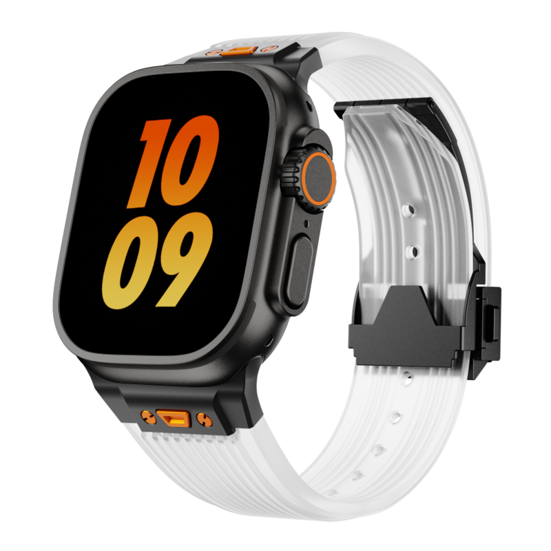 Apple Watch için RM Şeffaf Silikon Kordon