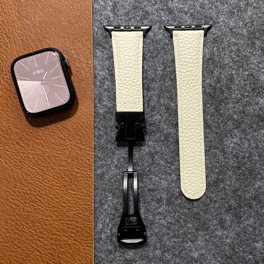 Læderrem til Apple Watch med magnetisk spænde