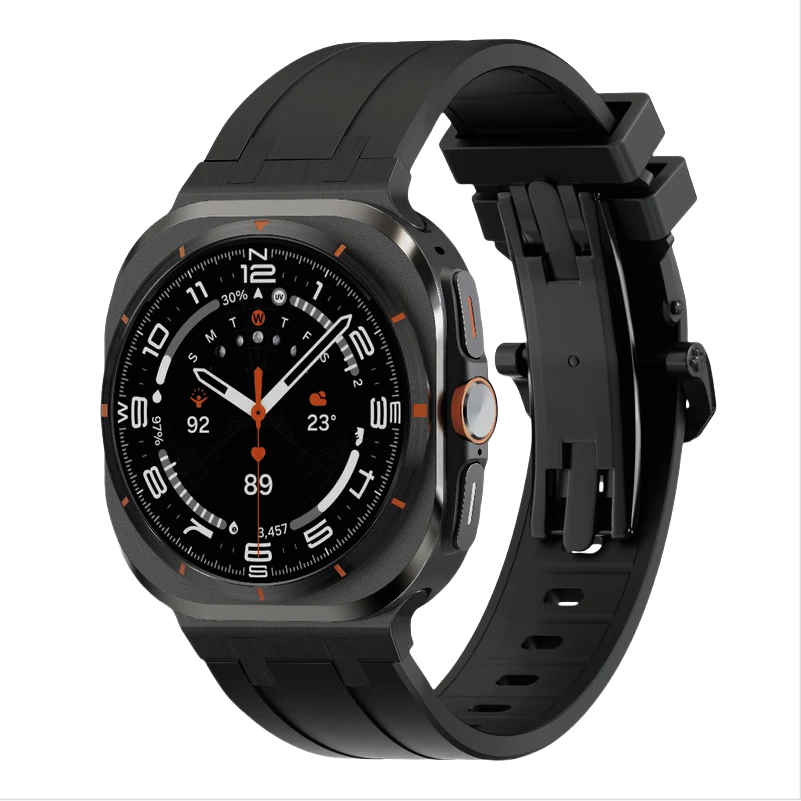 NY AP Tykt silikonebånd med titaniumadapter til Samsung Watch Ultra
