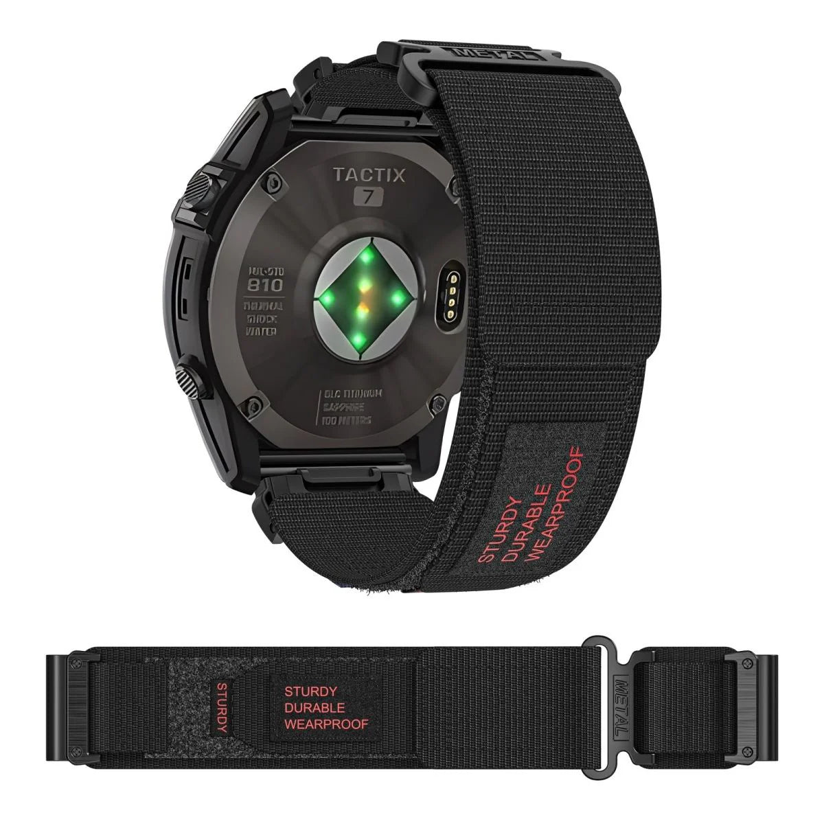 Garmin QuickFit Nylon Canvas Velcro Wristband For Watches