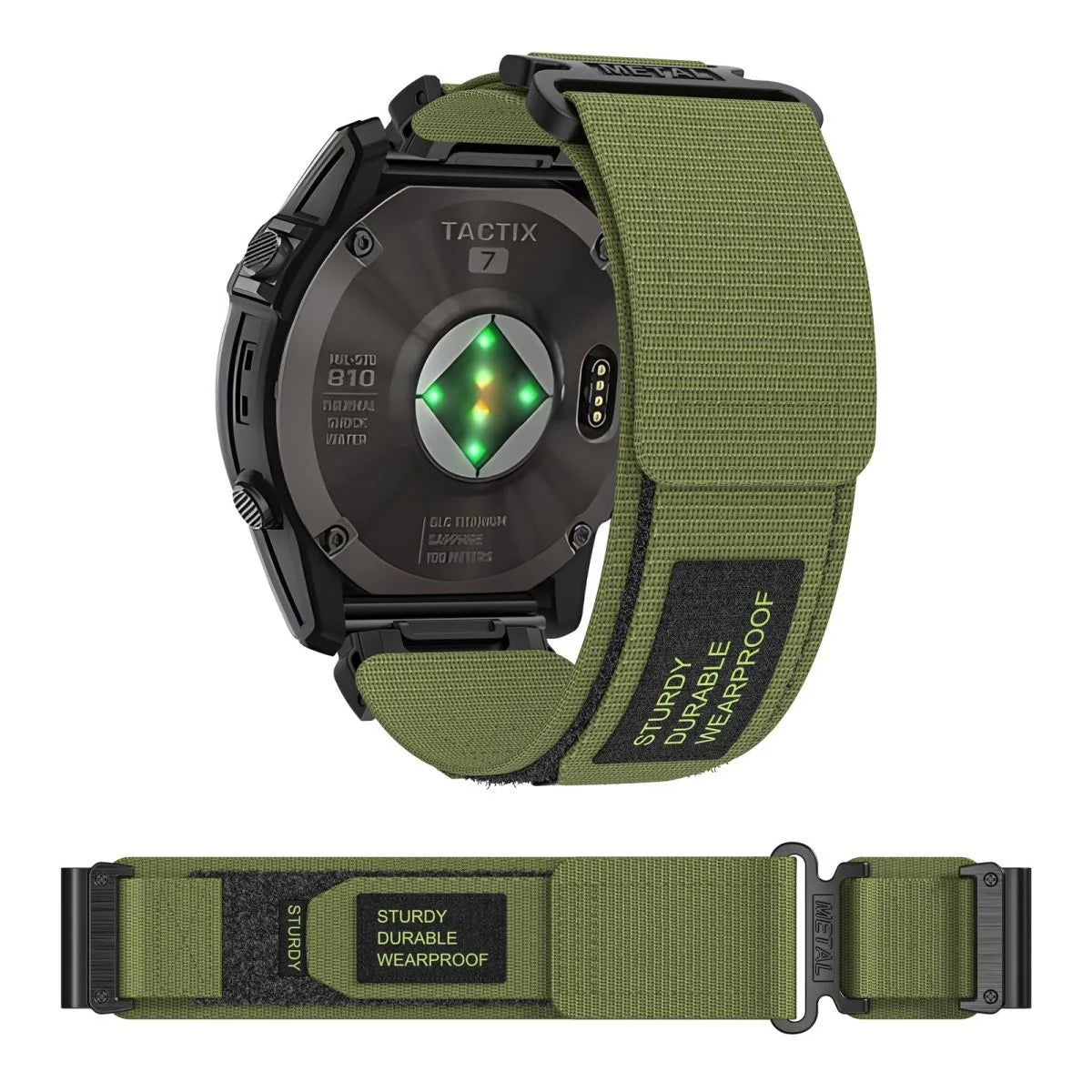 Garmin QuickFit Nylon Canvas Velcro Wristband For Watches