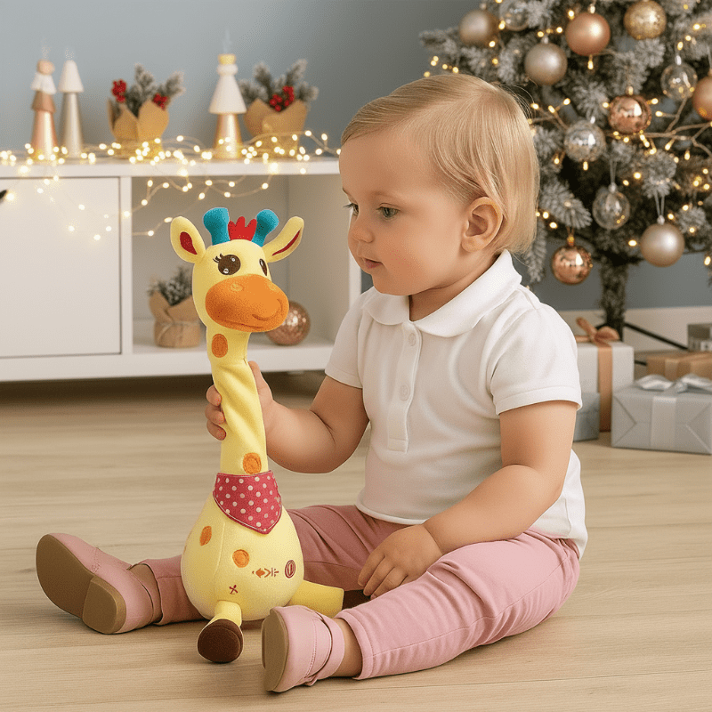 SunnyNest beszélő, táncoló zsiráf plüss világítással gyerekeknek