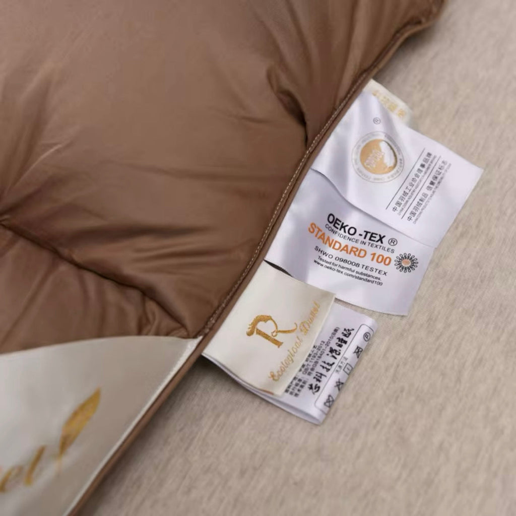 Orntli Liora Brown Goose Down Comforter Lightweight Luxury