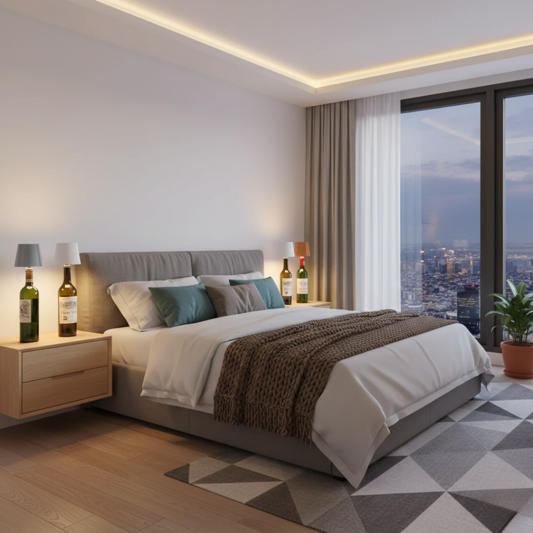 Tischlampe mit reaktionsschneller Touch-Aktivierung für die Wohnraumbeleuchtung