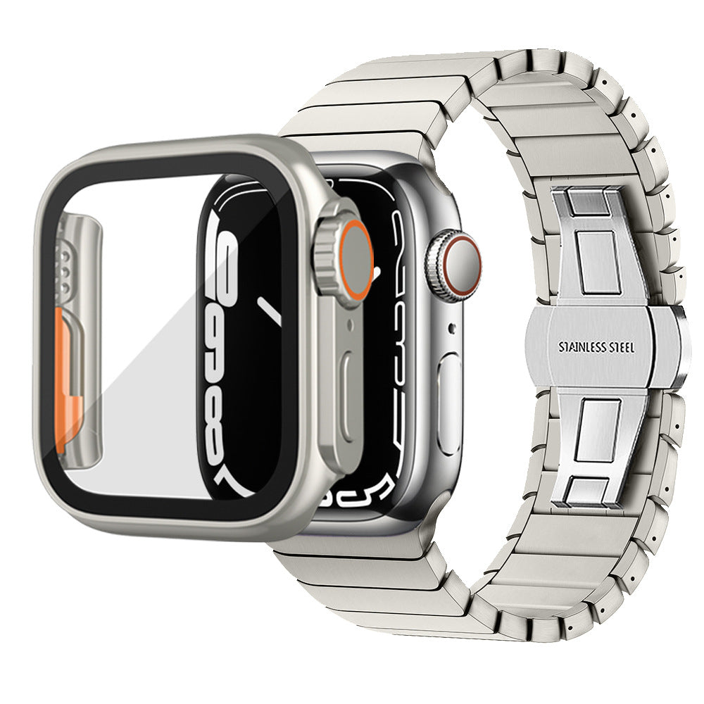 Ultra-tyndt og vandtæt Apple Watch-etui med hærdet glasfilm
