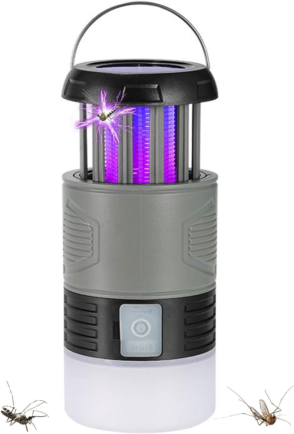 Solar Powered Insect Trap With UV Light And LED Flashlight