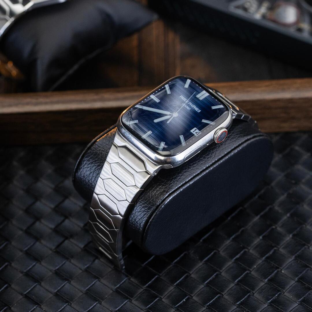 Apple Watch metalrem med diskret luksusstil til formelle lejligheder