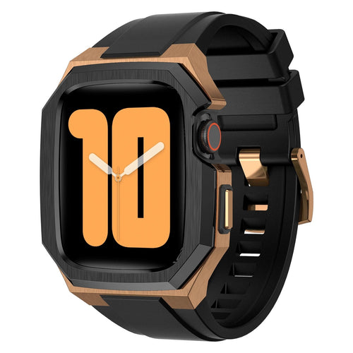 Apple Watch Stainless Steel Case With Rubber Strap For Durable Protection | compagnien