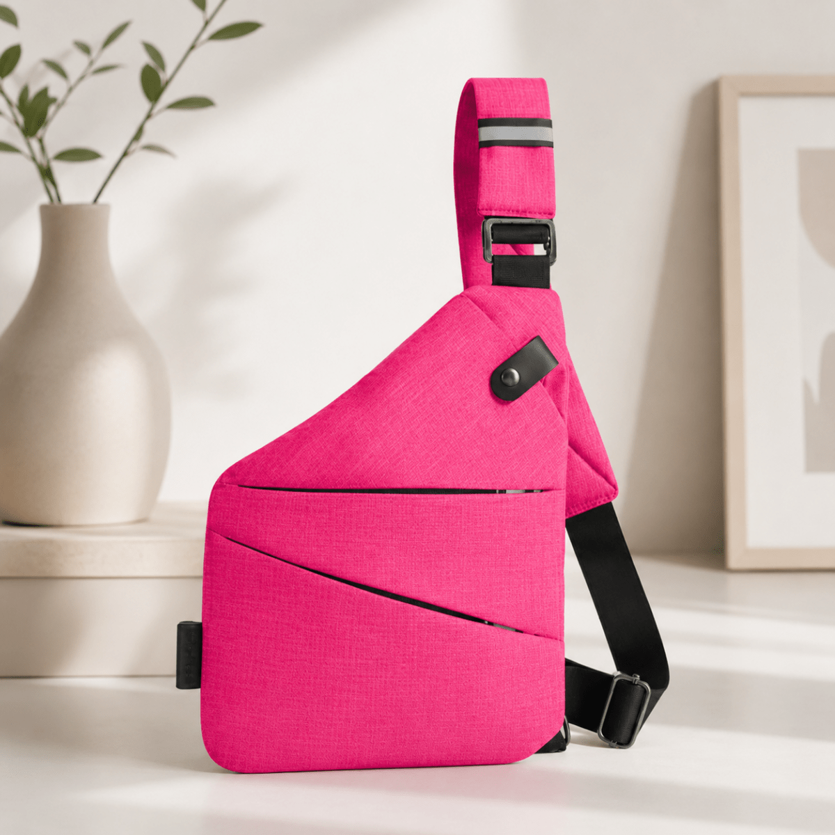 Bolso bandolera TRAVGUARD con protección RFID y diseño repelente al agua