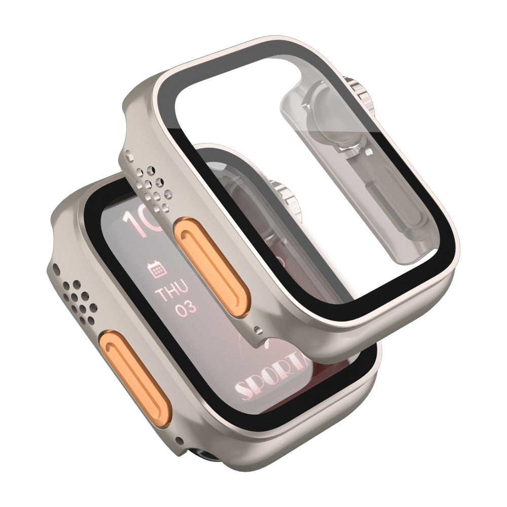 Ultra-tyndt og vandtæt Apple Watch-etui med hærdet glasfilm