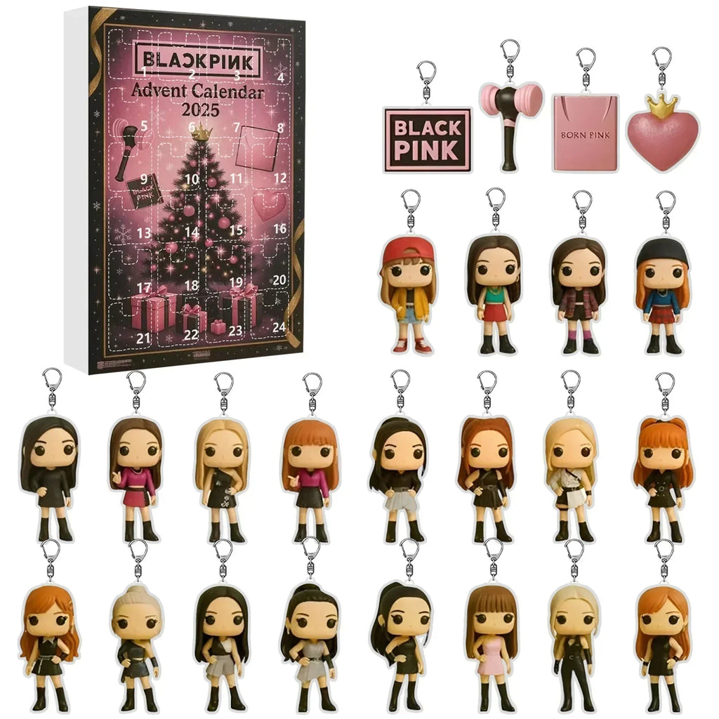 NovaDolls 24 Napos Adventi Naptár Gyűjthető Babákkal Gyerekeknek és KPop Rajongóknak