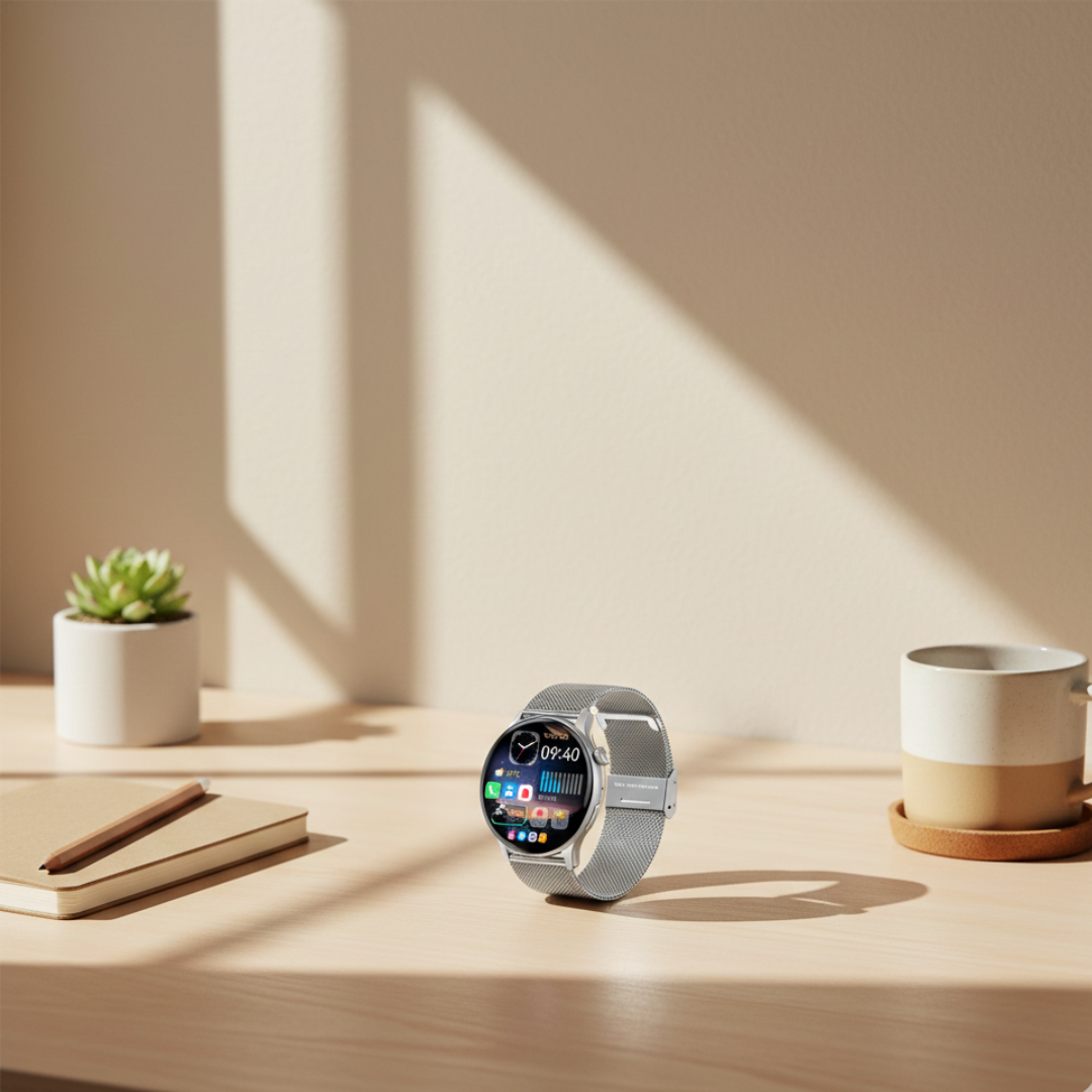 AMOLED Smartwatch For Women With Waterproof Build And Bluetooth Calling