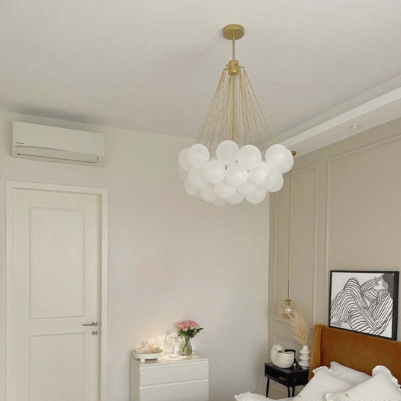 Aurea Designer Pendant Lamp in Metal and Glass for Modern Rooms