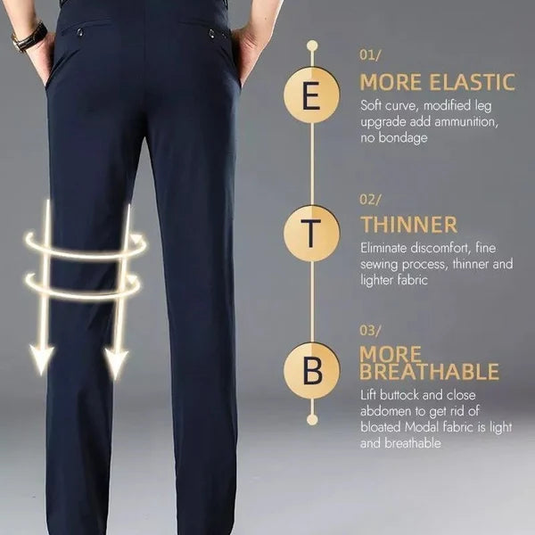 Hoch dehnbare klassische Herrenhose