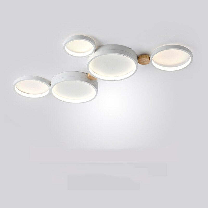 AstraLuma Ceiling Lamp With White And Gray Metal Finish