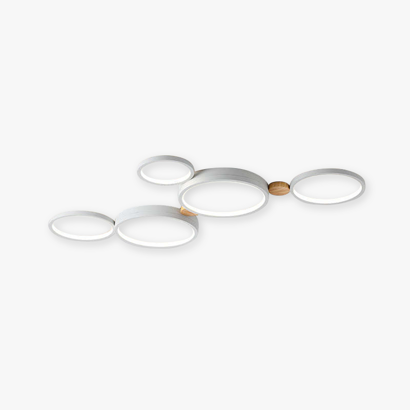 AstraLuma Ceiling Lamp With White And Gray Metal Finish