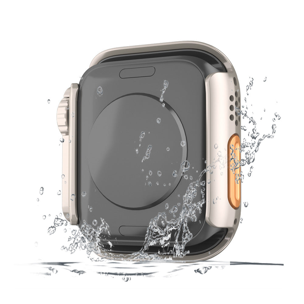 Ultra-tyndt og vandtæt Apple Watch-etui med hærdet glasfilm