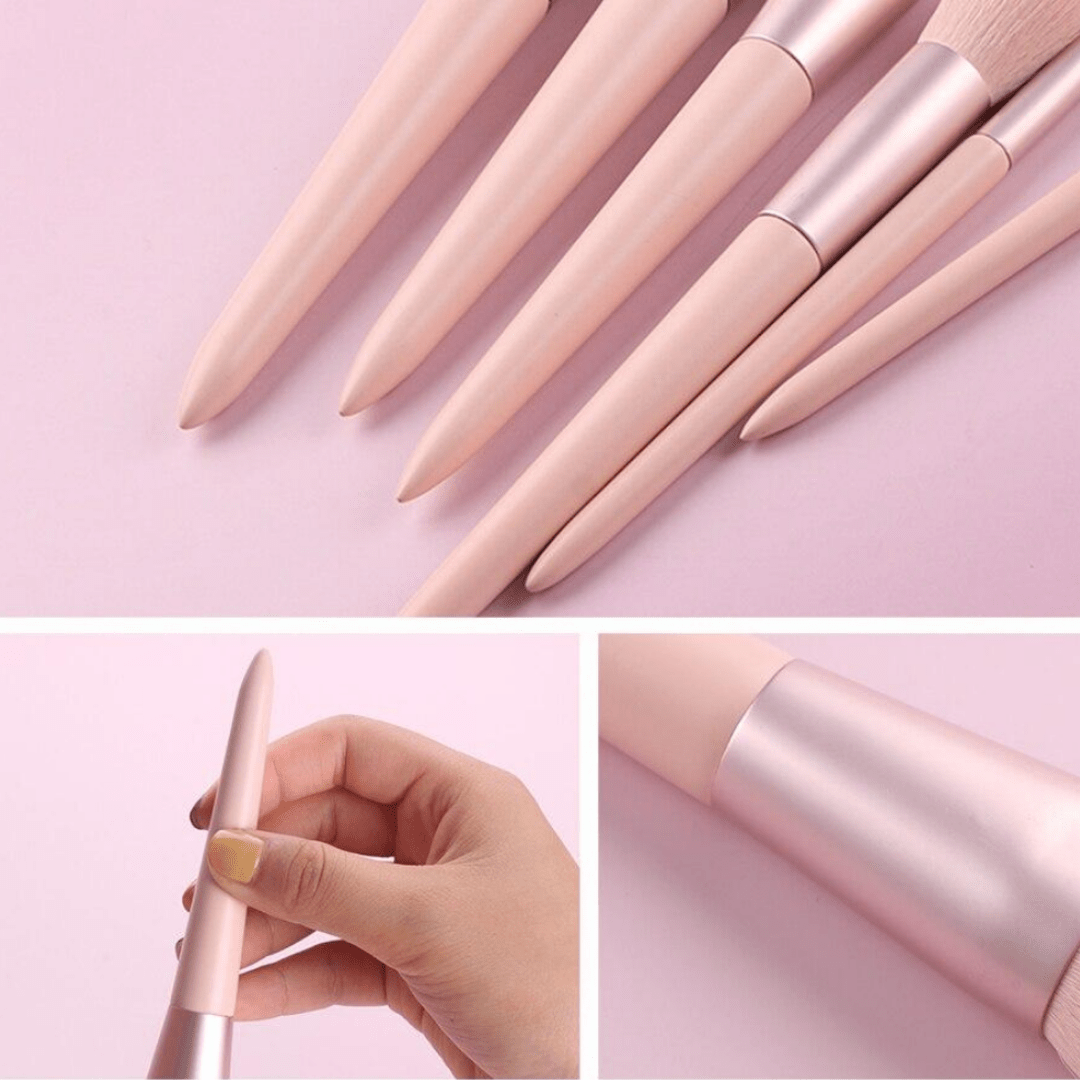 Lumina Glow 11 Piece Makeup Brush Set for Flawless Professional Finish