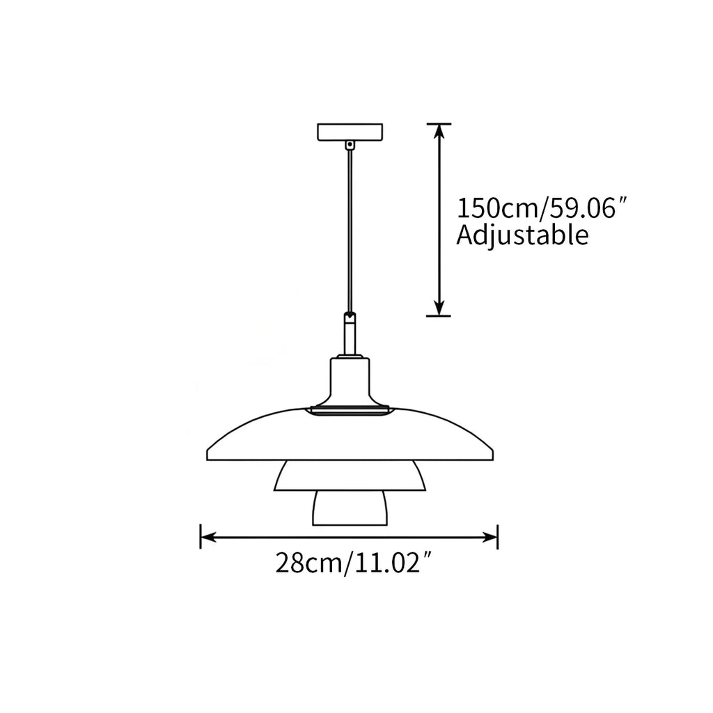 Danish Designer Glass Pendant Lamp for Kitchen - Orntli