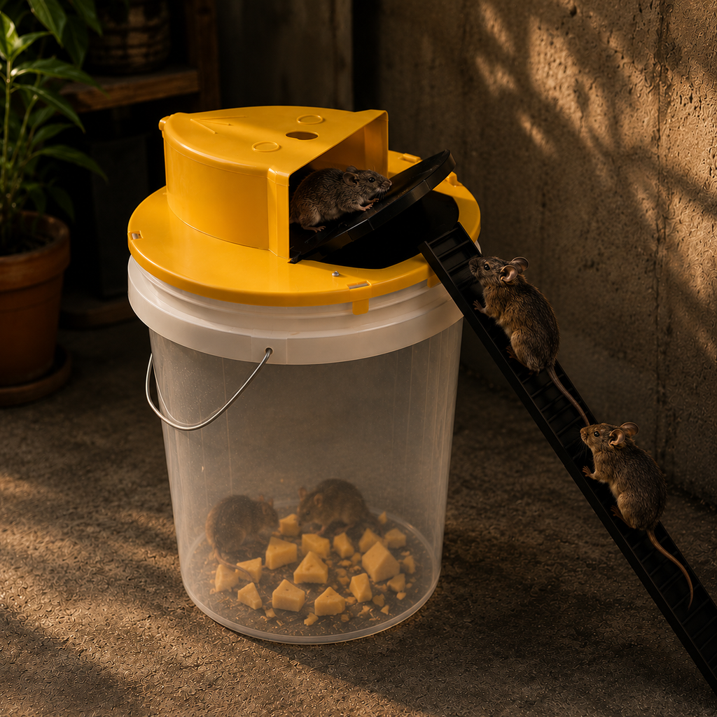 Humane Sliding Bucket Trap For Mice Ideal For Indoor Use