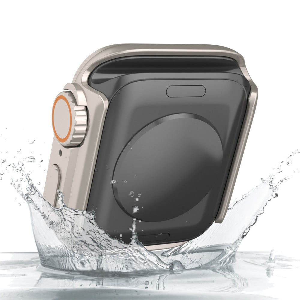 Ultra-tyndt og vandtæt Apple Watch-etui med hærdet glasfilm