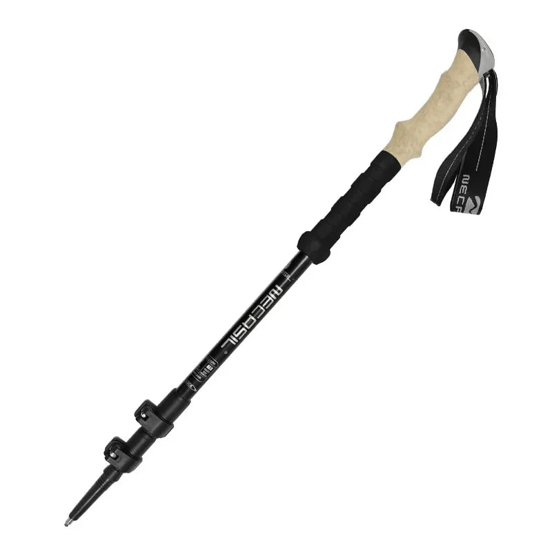 2 Pack Ultralight Telescopic Trekking Poles Adjustable Aluminum Quick Lock EVA Grip