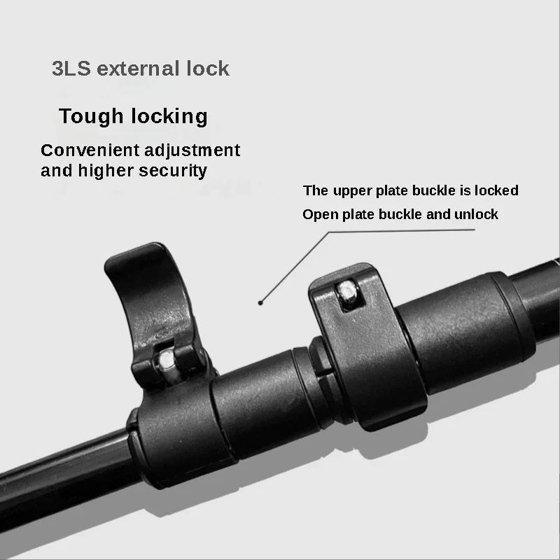 2 Pack Ultralight Telescopic Trekking Poles Adjustable Aluminum Quick Lock EVA Grip