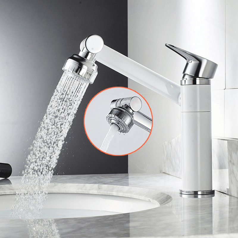 FlexFlow 360 Degree Flexible Tap With Spray For Wash Basins Ideal For Homeowners