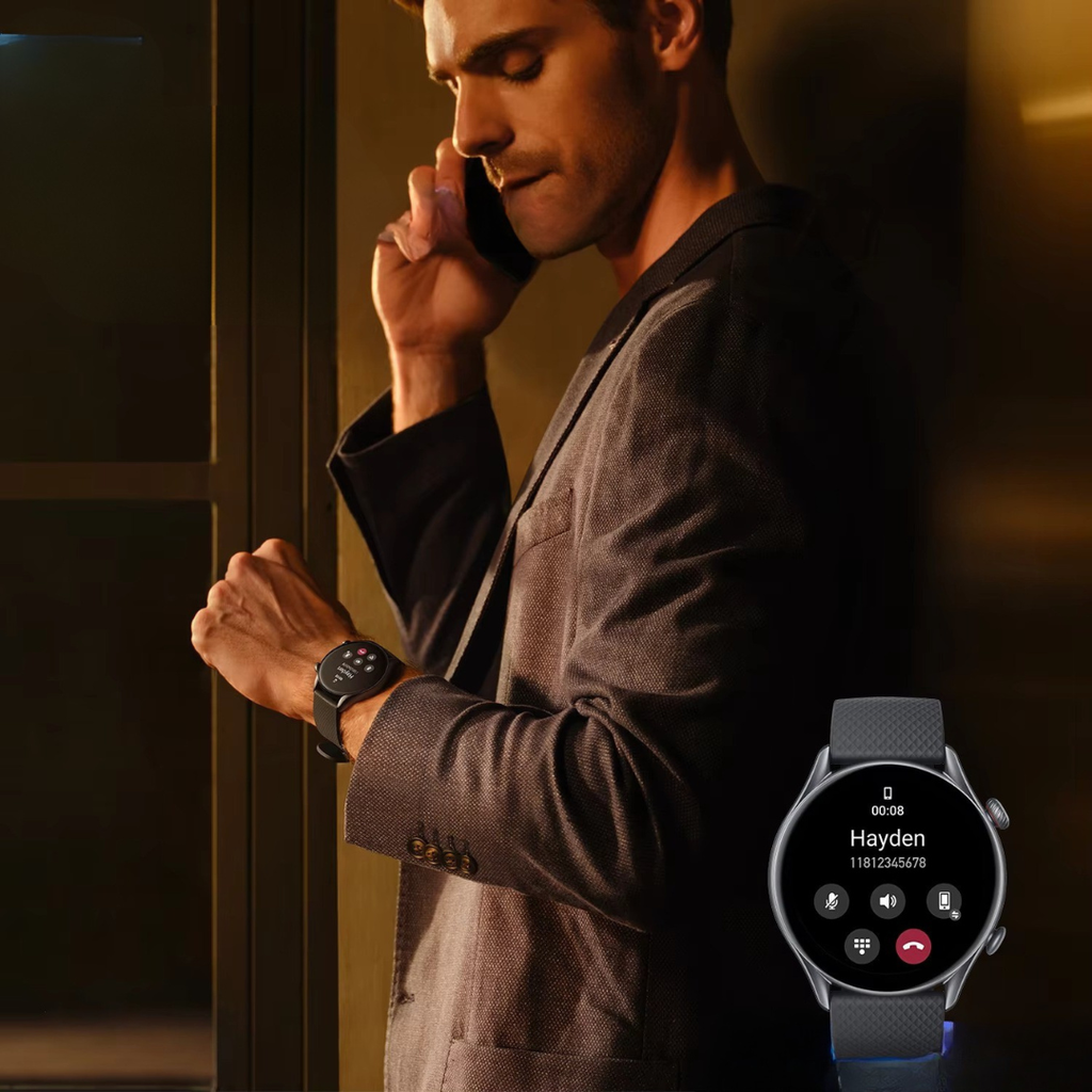 AMOLED Fitness Smartwatch With Activity Tracking And Bluetooth