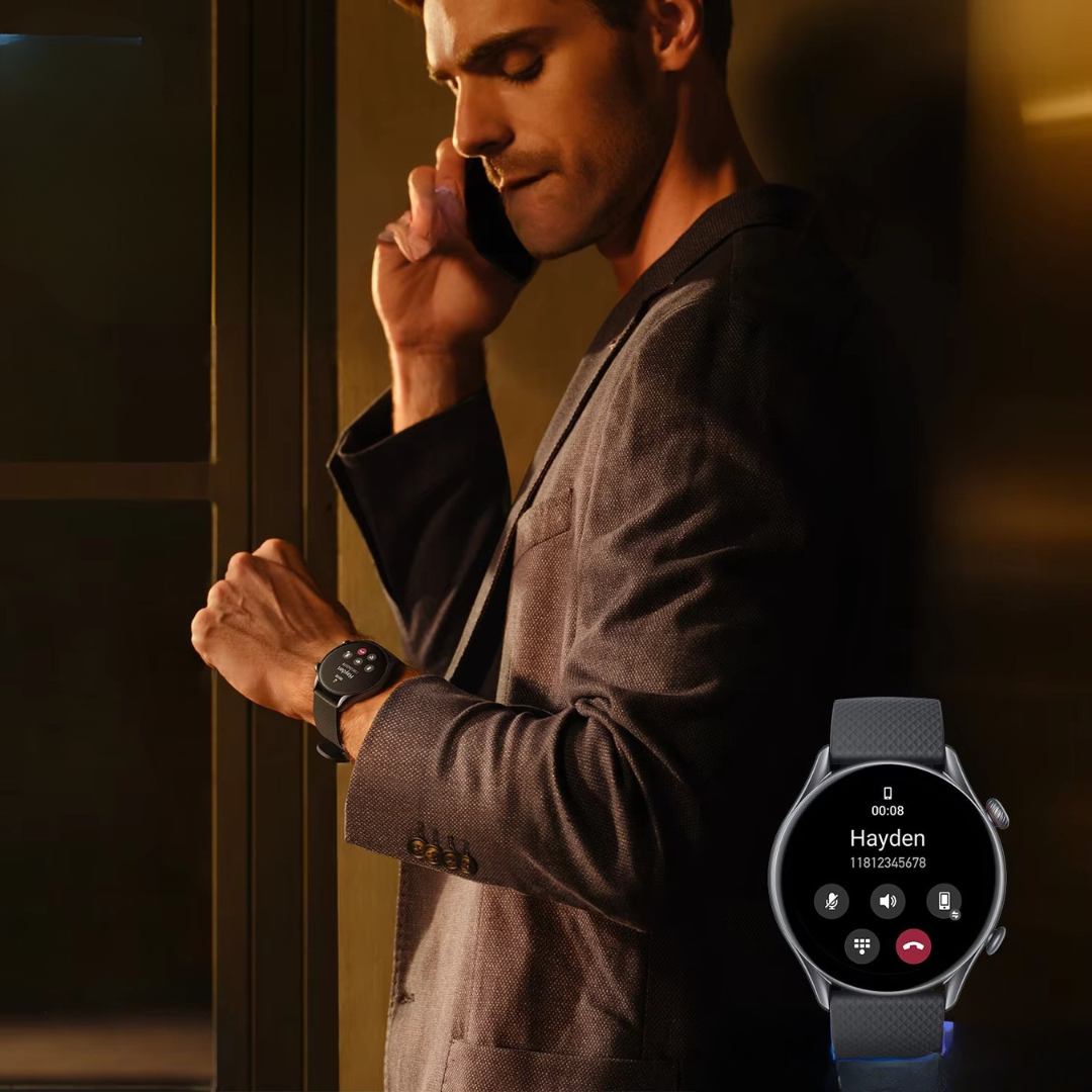 AMOLED Fitness Smartwatch With Activity Tracking And Bluetooth