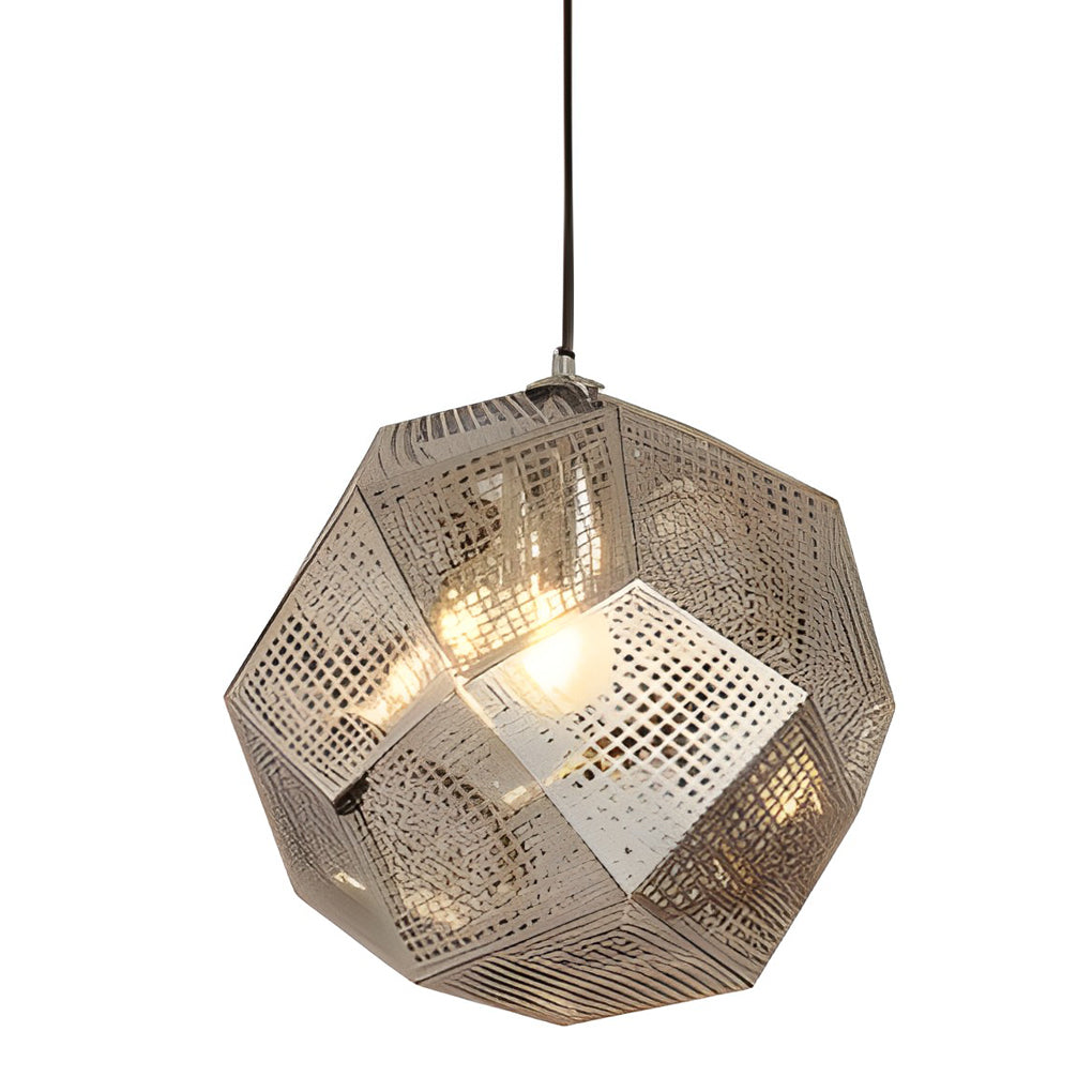 LichtDesign geometrikus kerek függeszték tartós fém otthonhoz
