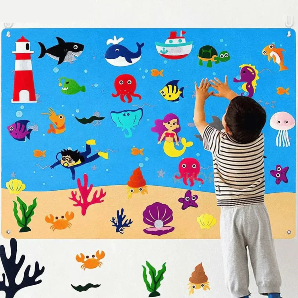 Whimsy filt legetavle til børn 3+ kreativt læringslegetøj, der inspirerer fantasien
