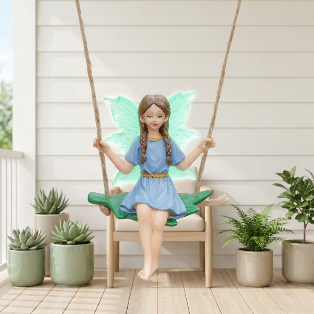 Fairy Garden Parachute Fairy And Rabbit Hanging Ornaments For Easter