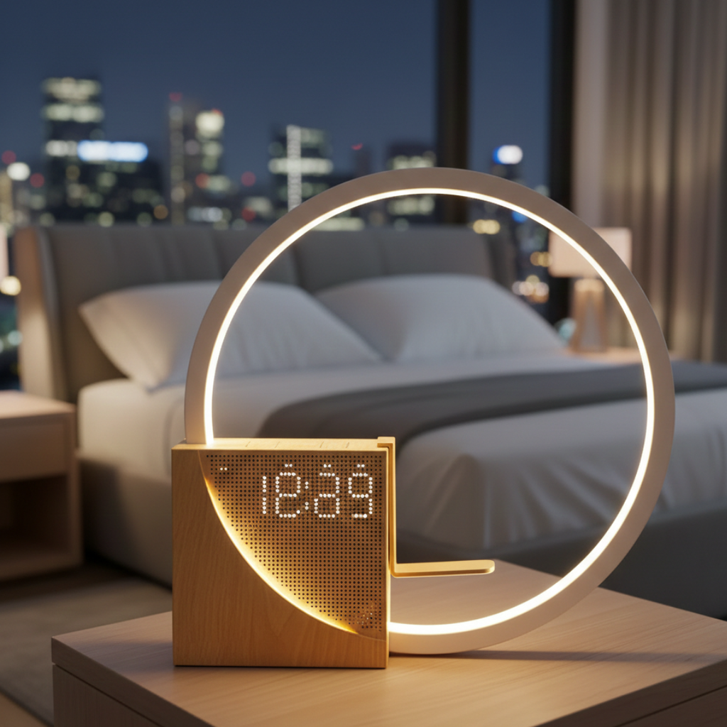 Bedside Lamp With White Noise For Peaceful Sleep Nightlight