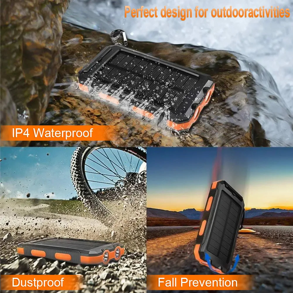 IP67 wasserdichte Solar-Powerbank 500000mAh tragbar