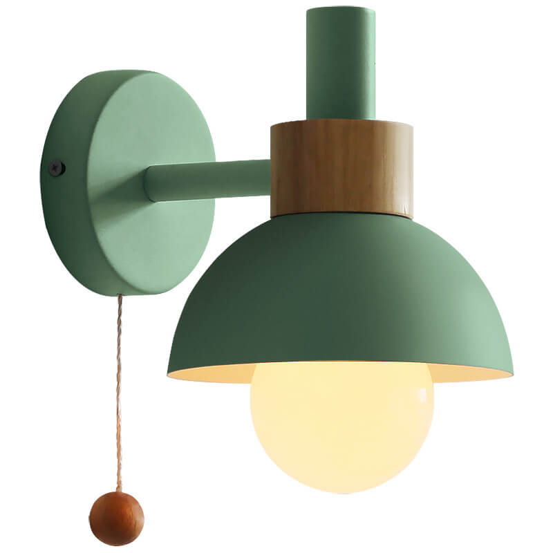 Fjordly Macaron Globe Wall Sconce Light With Pastel Glow