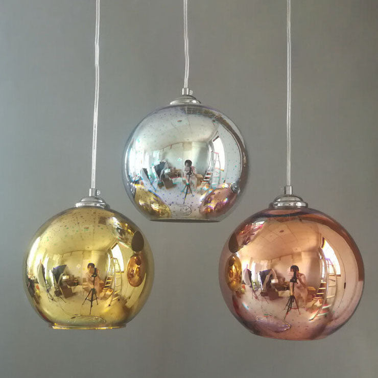 3D Glass Pendant Light - Magical Colorful Dome Lamp for Living Rooms