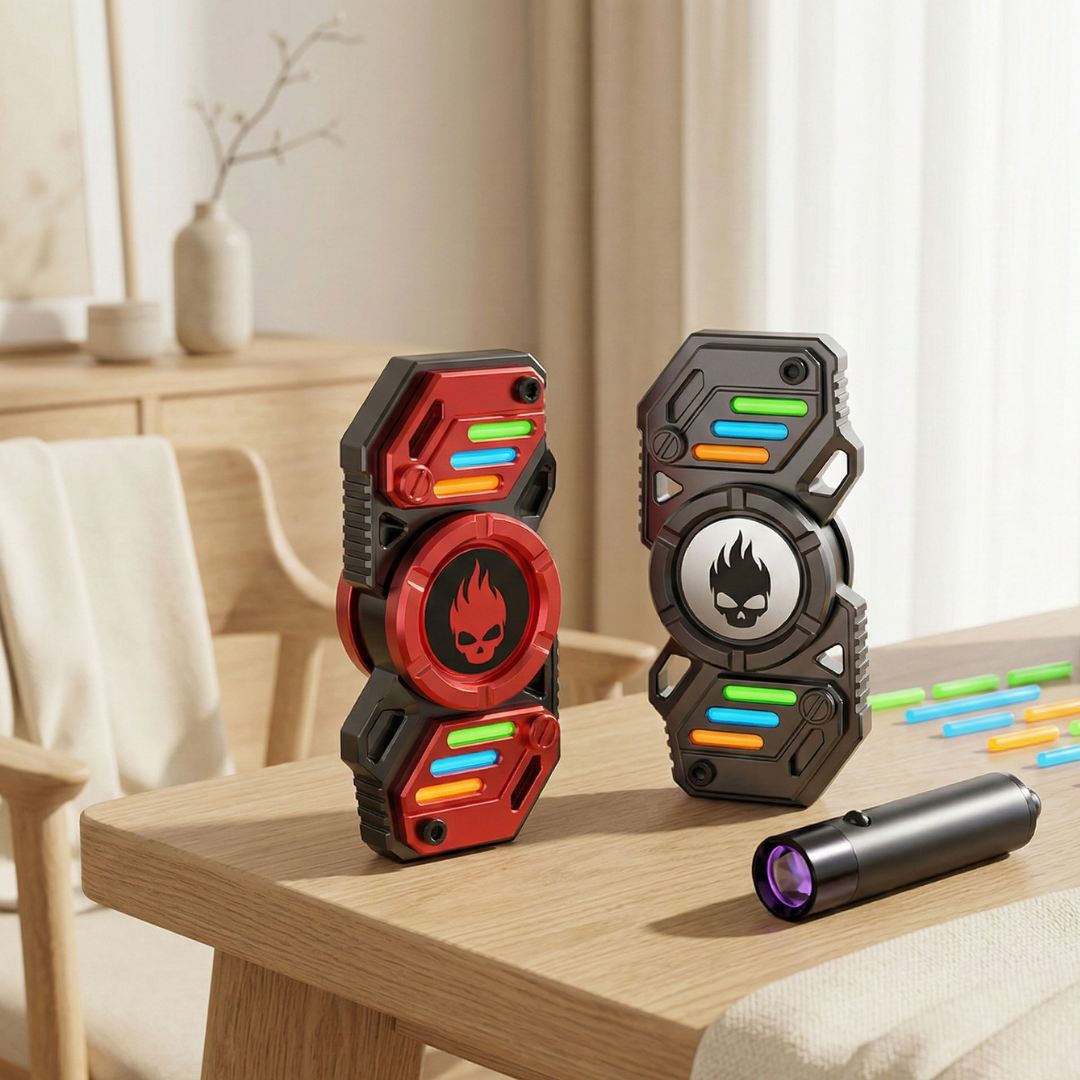 Star Soldier Fidget Spinner With Glowing Lights Stress Relief
