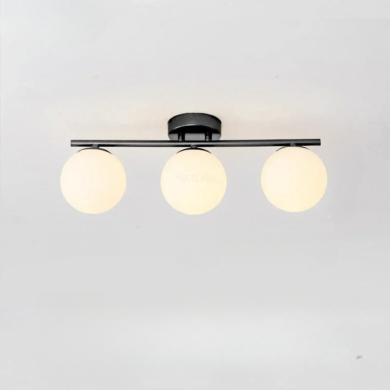 Nordic LED skleněné stropní svítidlo – elegantní bílá koule pro každý prostor