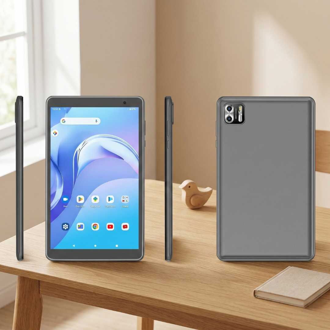 PRITOM 8-tommer kompakt Android-tablet til daglige opgaver og læsning
