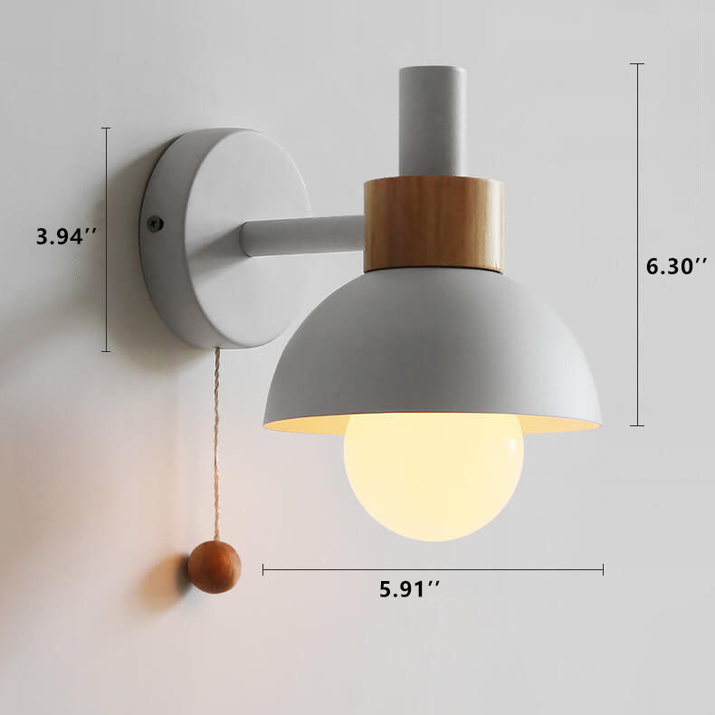 Fjordly Macaron Globe Wall Sconce Light With Pastel Glow