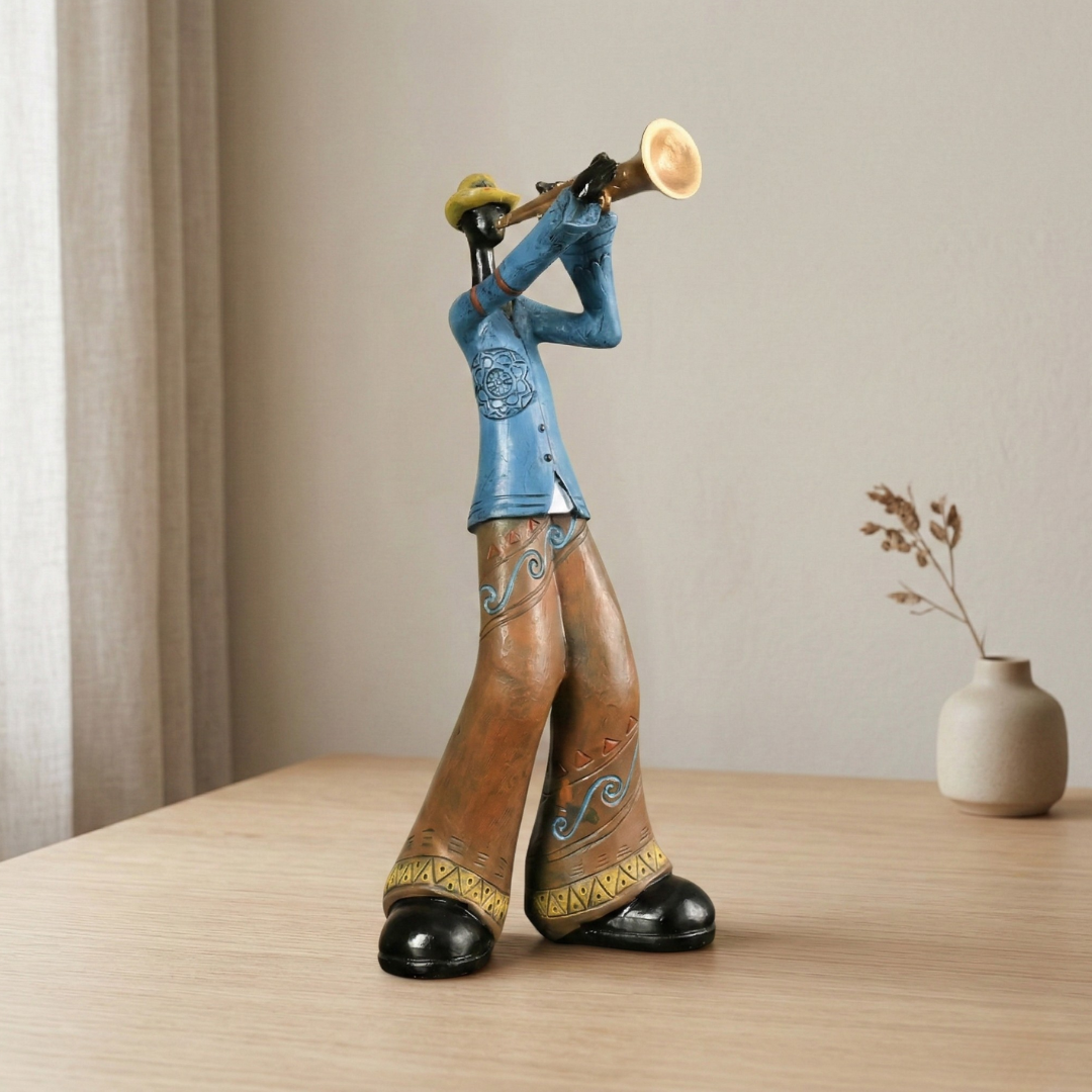 Jazz Musical Band Resin Figurine Elegant Art Sculpture For Music Lovers